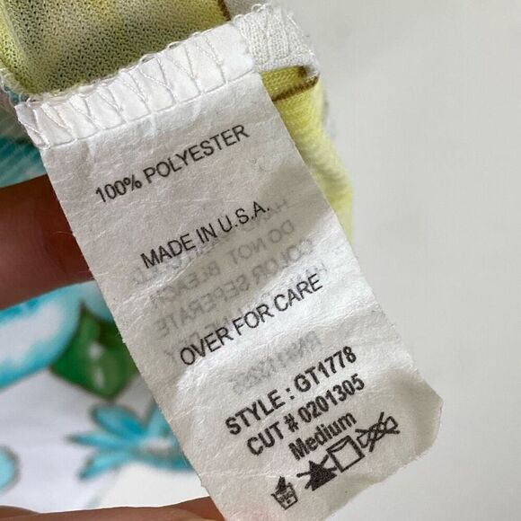 Vintage y2k Charlotte Russe White Floral Pattern Cold Shoulder Blouse Top Size M - Picture 7 of 8